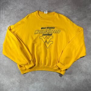 Vintage West Virginia University Mountaineers Collegiate Sweatshirt Soft Cozy XL